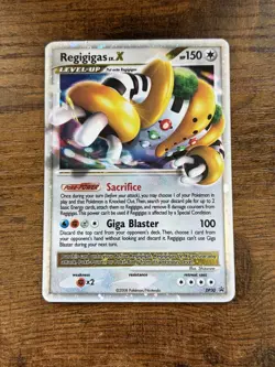 Pokemon Regigigas LV.X Diamond & Pearl DP30 Holo Promo Card English - Image 1