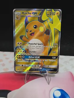 Raichu GX SM90 - Black Star Promo - Full Art Rare Pokemon Card - Near Mint (NM) - Image 1