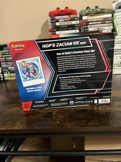 Pokemon Hop's Zacian ex Box Booster Promo Oversized Card Photo Sticker English - Image 3