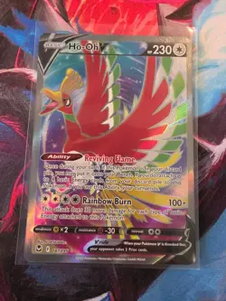 Pokemon Card Ho-Oh V 187/195 Ultra Rare Full Art Silver Tempest Near Mint - Image 1