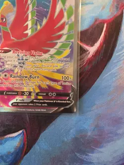Pokemon Card Ho-Oh V 187/195 Ultra Rare Full Art Silver Tempest Near Mint - Image 5