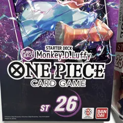 Lot 2 New One Piece Card Game ST-23 ST-26 Starter Deck Red N Purple Black - Image 3