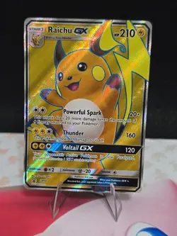 Raichu GX SM90 - Black Star Promo - Full Art Rare Pokemon Card - Near Mint (NM) - Image 1
