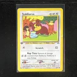 Pokemon Vintage Neo Discovery 1st Edition Lot 6 Cards Teddiursa Scyther Houndour - Image 3