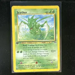 Pokemon Vintage Neo Discovery 1st Edition Lot 6 Cards Teddiursa Scyther Houndour - Image 4