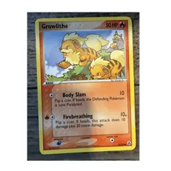 Pokemon Growlithe 55/92 EX Legend Maker Common Basic 50 HP Regular English Card - Image 1