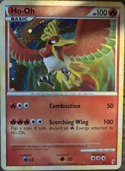 Pokemon Ho-Oh 9/95 Call of Legends Holo Rare Basic 100 HP Bird Card English - Image 1