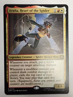 MTG Arana, Heart of the Spider Marvel's Spider-Man 0123 Regular Rare - Image 2