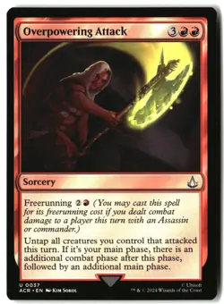 MTG Overpowering Attack [ACR - 37] NM 5-17 - Image 1