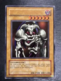 YuGiOh! Summoned Skull MRD-G003 - Error Misprint Name Shift NM German - Image 2
