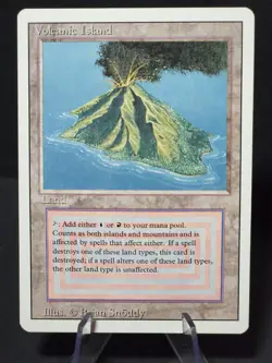MTG - Magic The Gathering - Volcanic Island -Revised - UNPLAYED! Blue/Red - NM/M - Image 1