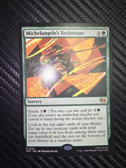 Magic: The Gathering Michelangelo's Technique Teenage Mutant Ninja Turtles Rare - Image 3