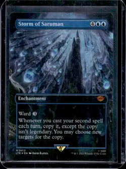 2023 Magic MTG Lord of Rings Tales Middle-Earth Storm Saruman Foil #413 - Image 1