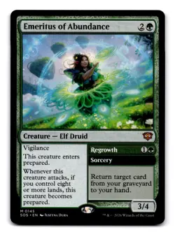 Emeritus of Abundance #145 Mythic Secrets of Strixhaven Magic: The Gathering NM - Image 1