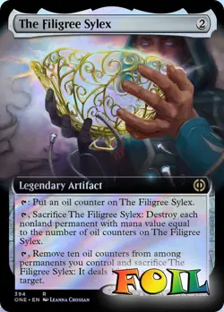 The Filigree Sylex (Extended Art) 394 MTG Phyrexia: All Will Be One Rare NP Foil - Image 1