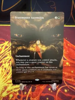 Magic MTG Avatar Beastmaster Ascension TLE 0039 Borderless Foil Mythic - Image 1