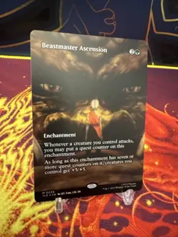 Magic MTG Avatar Beastmaster Ascension TLE 0039 Borderless Foil Mythic - Image 2