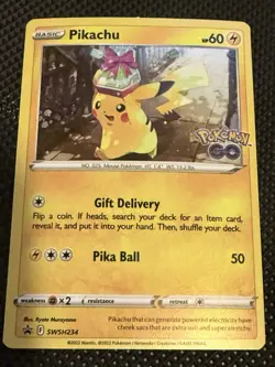 Pikachu SWSH234 Sword & Shield Promo Raw English Pokemon Card - Image 1