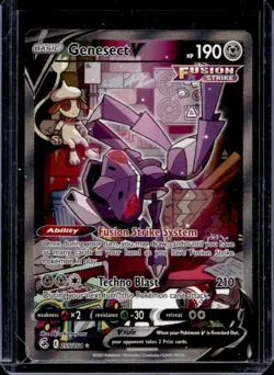 2021 Pokemon SWSH Fusion Strike Genesect V Ultra Rare #255/264 - Image 1