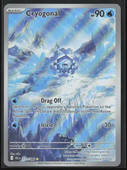 CRYOGONAL 111/086 ILLUSTRATION RARE BLACK BOLT POKEMON NM/M - Image 1