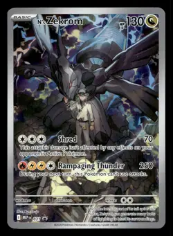 N's Zekrom MEP 031 Mega Evolution ETB Promo Pokemon NM - Image 1