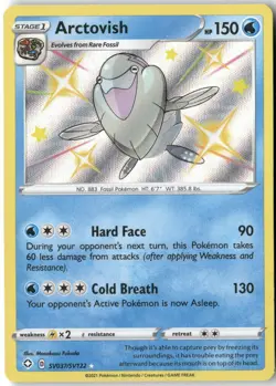 Arctovish, Pokemon Shining Fates: Shiny Vault Shiny Holo Rare, SV037/SV122 NM - Image 1