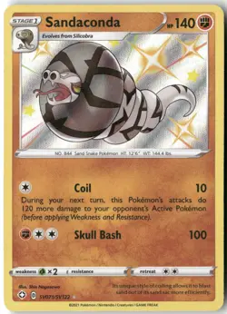 Sandaconda, Pokemon Shining Fates: Shiny Vault Shiny Holo Rare, SV071/SV122 NM - Image 1