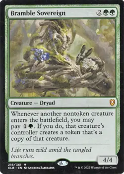1 x Bramble Sovereign Commander Legends: Battle for Baldur's Gate VLP Magic Card - Image 1
