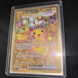 Pokemon Pikachu EX Full Art Holo Pokemon Card 247/191 200 HP 300 Attack - Image 1