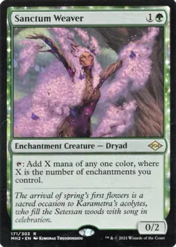 Sanctum Weaver Modern Horizons 2 Regular VLP Magic MTG Card - Image 1