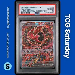 2025 POKEMON MEP BLACK STAR PROMO #024 ORICORIO EX ULTRA PREMIUM COLL. PSA 10 - Image 1