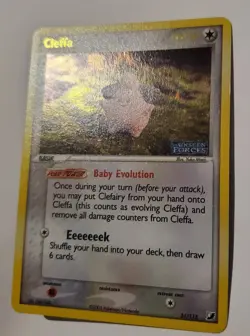 Pokemon TCG Cleffa Unseen Forces 21/115 Reverse Holo Rare 50 HP English 2005 - Image 2