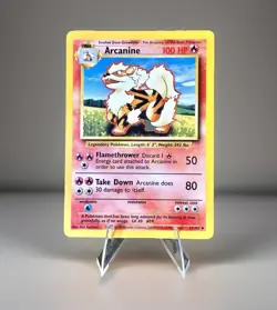 Arcanine 23/102 Base Set Rare WOTC Vintage NM Pokemon Card - Image 1