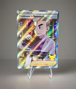 Professor’s Research 024/025 Full Art Celebrations NM Pokemon Card - Image 1