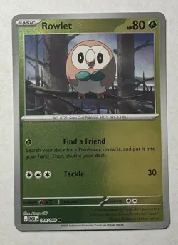 2026 Pokemon Perfect Order Rowlet 010/088 Common Reverse Holo - Image 1