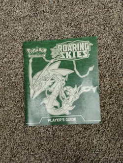 Pokemon TCG XY Roaring Skies Player’s Guide Booklet Mega Rayquaza 2015 Trainer - Image 1