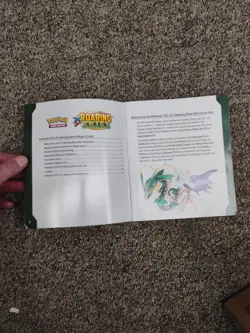 Pokemon TCG XY Roaring Skies Player’s Guide Booklet Mega Rayquaza 2015 Trainer - Image 2