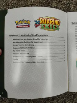 Pokemon TCG XY Roaring Skies Player’s Guide Booklet Mega Rayquaza 2015 Trainer - Image 4