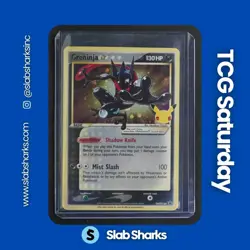 2022 POKEMON SWSH BLACK STAR PROMO CELEBRATIONS ETB #SWSH144 GRENINJA GOLD STAR - Image 1