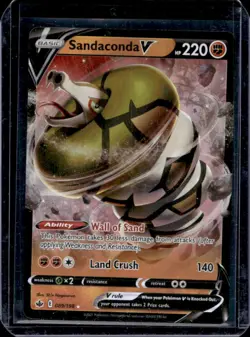 2021 Pokemon SWSH Chilling Reign Sandaconda V Ultra Rare #089/198 - Image 1