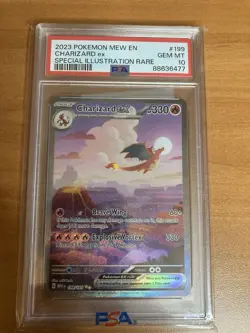 2023 Pokemon MEW EN Special Illustration Rare #199 Charizard ex PSA 10 GEM MINT - Image 1