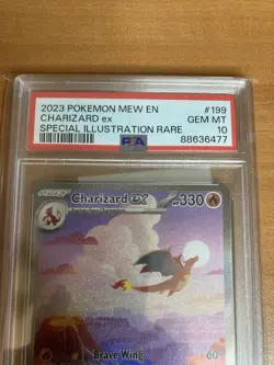 2023 Pokemon MEW EN Special Illustration Rare #199 Charizard ex PSA 10 GEM MINT - Image 2