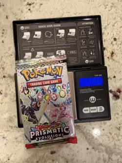 VERY HEAVY!! (21.70) Pokemon Prismatic Evolutions– Factory Sealed Booster Pack! - Image 1