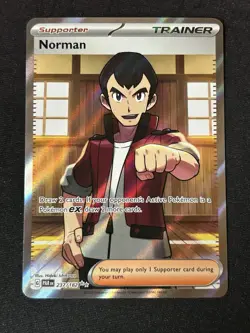 2023 Pokemon Norman 237/182 SV04: Paradox Rift Ultra Rare - Image 1