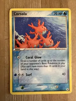 Pokemon TCG Corsola EX Hidden Legends 32/101 Regular Uncommon HP - Image 1