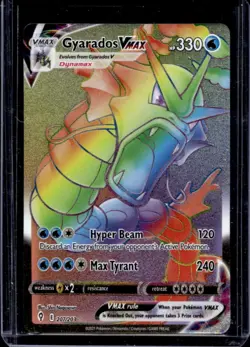 2021 Pokemon SWSH Evolving Skies Gyarados VMAX Secret Rare #207/203 - Image 1
