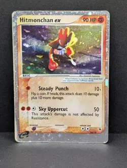 Hitmonchan ex 98/109 Ruby and Sapphire Holo Rare Pokemon TCG Nintendo DMG - Image 1