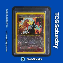1999 POKEMON WIZARDS BLACK STAR MOVIE PROMO SPELL OF UNOWN #34 ENTEI - Image 1