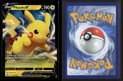 Pikachu V SWSH061 Holo Promo Sword & Shield Promo Pokemon NM/M - Image 3