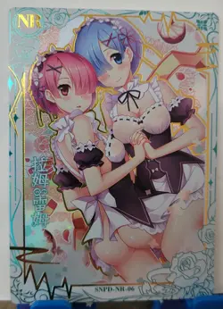 Rem & Ram Re:Zero NR Card Goddess Story The Charm of Goddess SNPD-NR-06 - Image 1